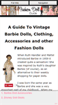 Mobile Screenshot of fashion-doll-guide.com