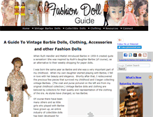 Tablet Screenshot of fashion-doll-guide.com